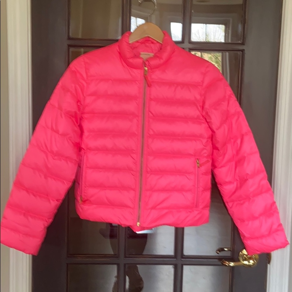 Crewcuts Girls’ Pink Puffer Coat Size 14